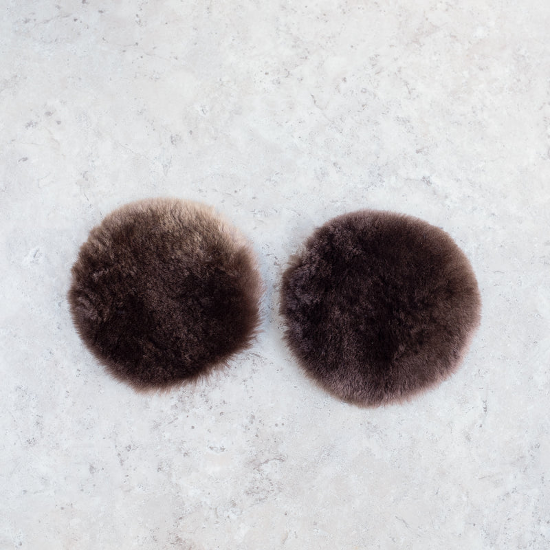 Chauffe-poitrines canadiens en fourrure naturelle et réutilisable